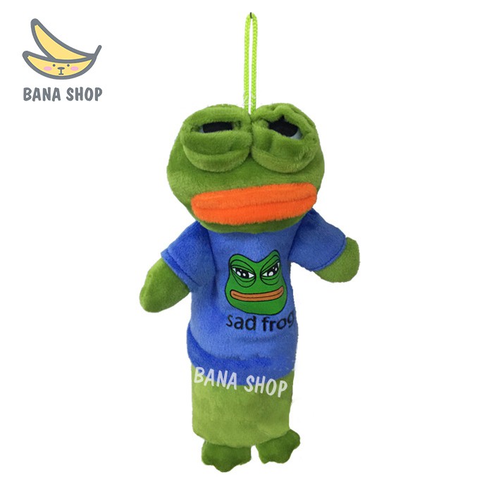 Hộp bút bóp viết vải nhồi bông ếch xanh pepe frog siêu bựa chuẩn vozer