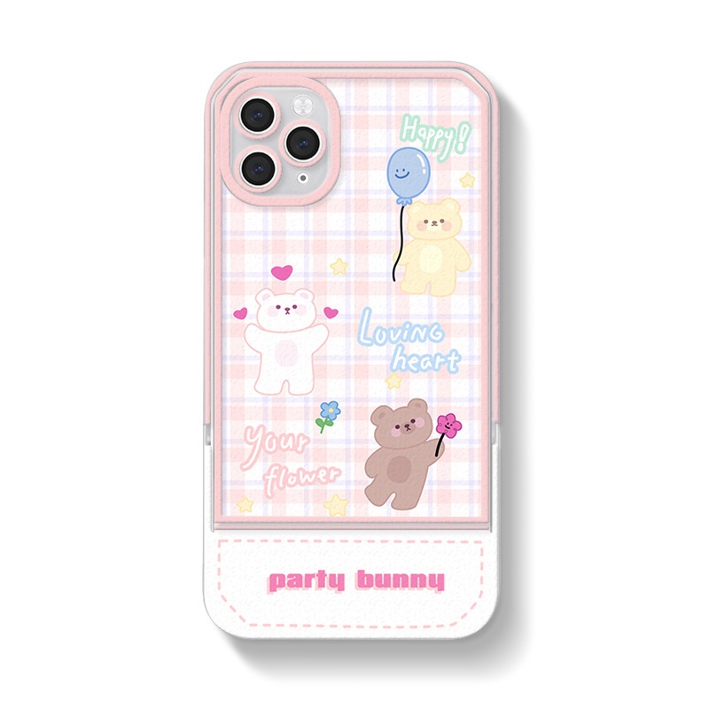 Ốp lưng iphoneỐp Điện Thoại  Kèm Giá Đỡ Tàng Hình Họa Tiết Hoạt Hình Dễ Thương Cho iphone 14 / 13Pro 12 / xs / 6 / 7 / 8PLUSDinuo case