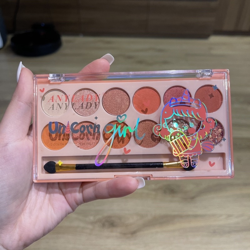 Phấn mắt 12 ô Any Lady Unicorn Girl tặng kèm cọ | BigBuy360 - bigbuy360.vn
