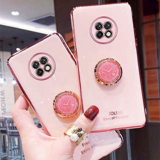 Ốp điện thoại phối kim tuyến có giá đỡ vòng nhẫn từ tính cho Xiaomi Redmi Note 9 5G / Redmi Note 9 Pro 5G / Note 9T