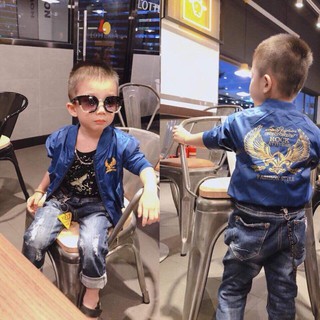 (8-20kg) Áo khoác dù bé trai