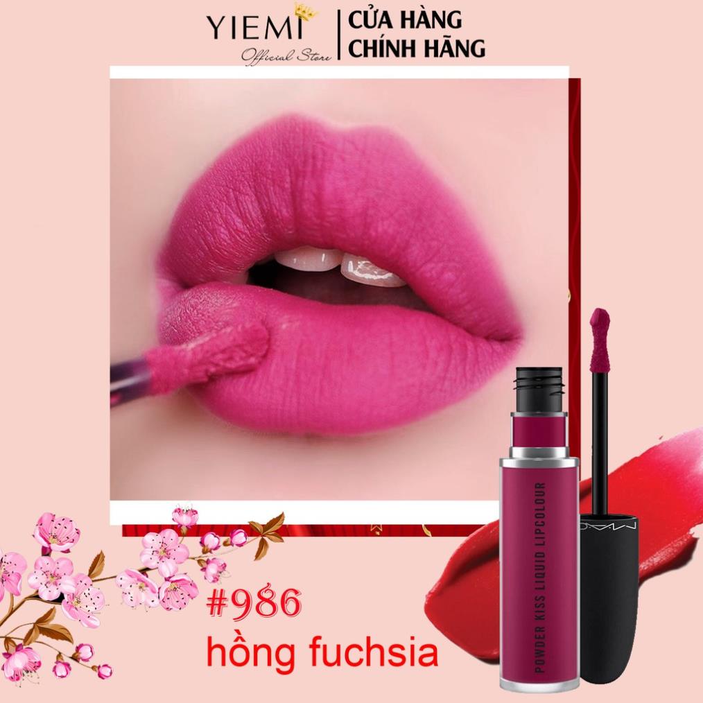 Son MAC POWDER KISS LIQUID LIPCOLOUR.  BAO CHECK CODE CHECK MÃ, BILL ĐẦY ĐỦ 👄