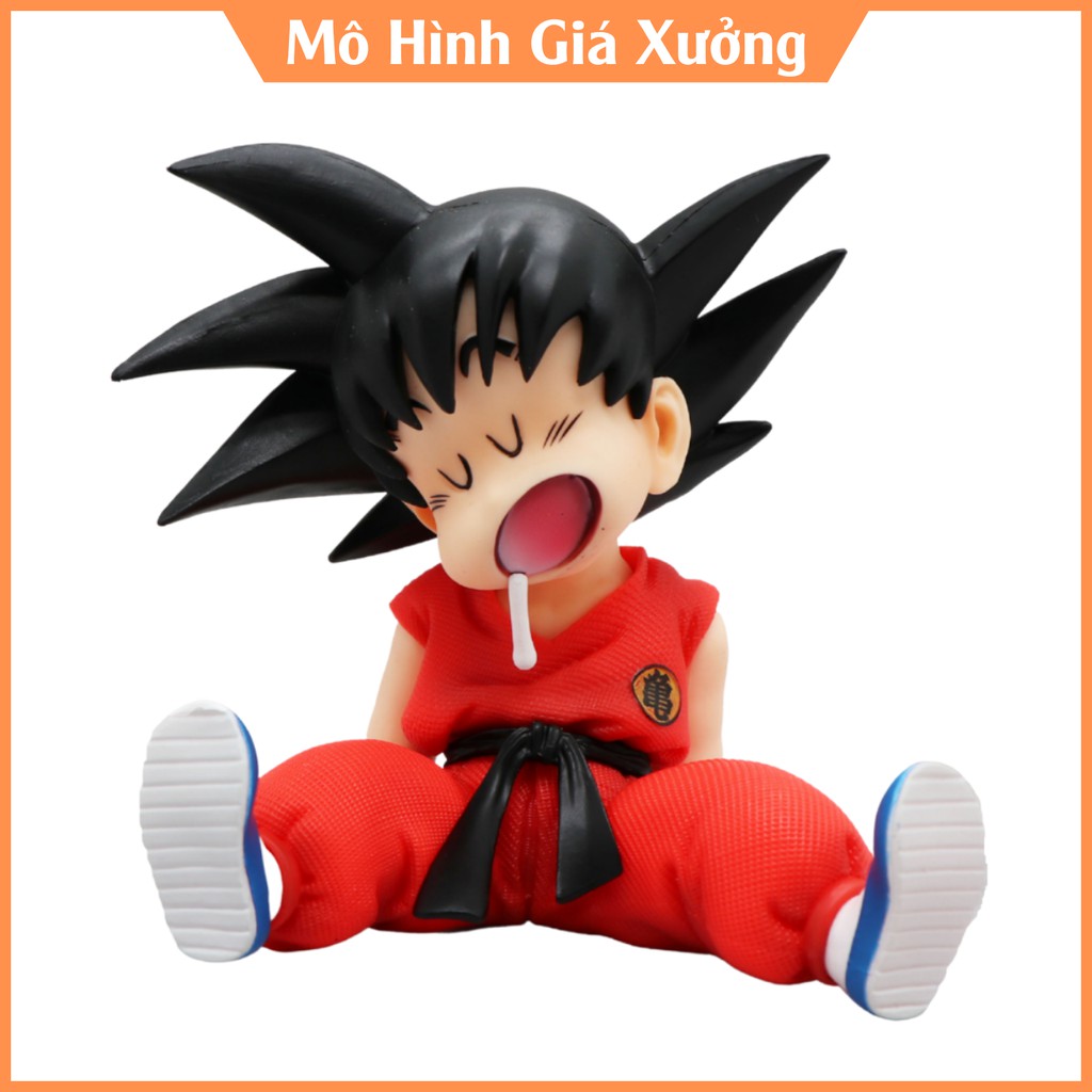 Mô hình Dragon Ball SonGoku ngủ gật cực dễ thương cao 10cm cảnh ngủ ở quên ở võ đài , figure 7 viên ngọc rồng sogoku