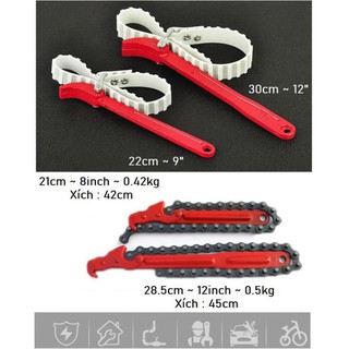 Cảo dây đai mở lọc dầu nhớt đa năng, cờ lê, cảo