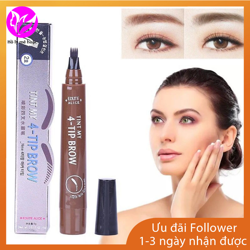 (hàng Mới Về) Bút Kẻ Lông Mày Dạng Phẩy Sợi Chống Nước Lâu Phai Nhiều Màu Sắc Lựa Chọn