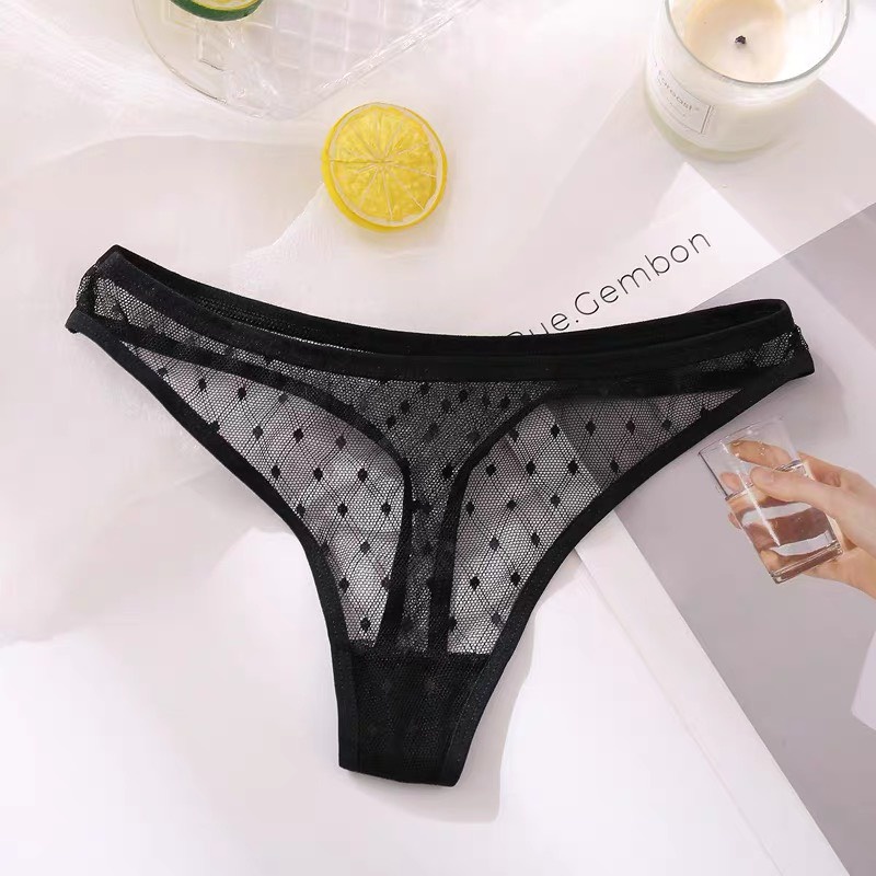 NEW BEST SELLER - CK067- Quần lót lọt khe ren lưới chấm bi- quần chíp nữ sexy - kellywangshop