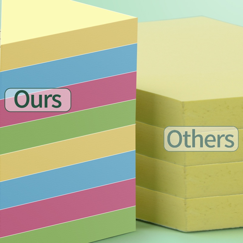 Set 200 Giấy Ghi Chú 4 Màu Tiện Lợi Cho Học Sinh/Văn Phòng