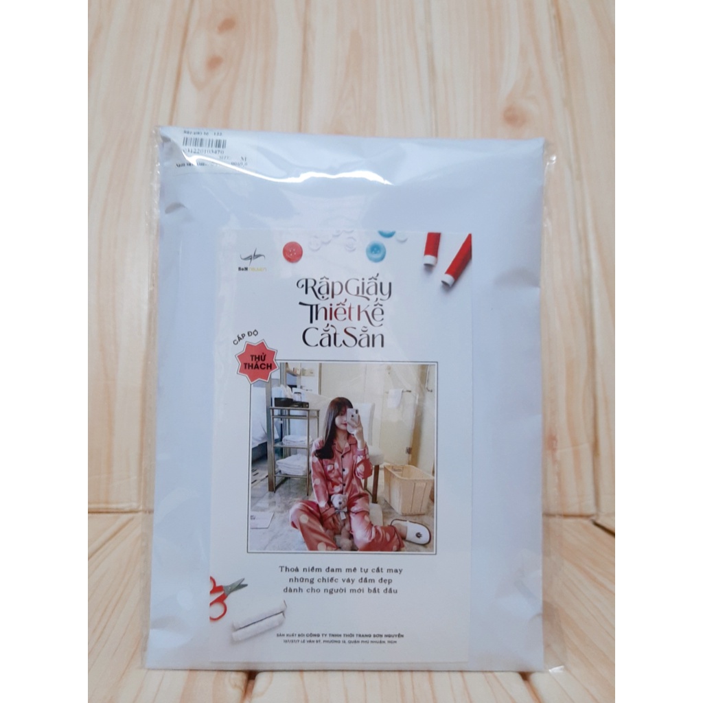 Rập đồ bộ mặc nhà Pyjama quần dài-Rập giấy thiết kế cắt sẵn Thời trang Sơn Nguyễn 122