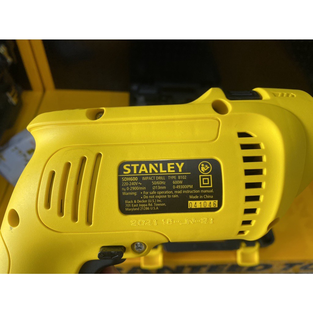 [Chính hãng]Máy khoan cầm tay Stanley chính hãng 600W  SDH600KV