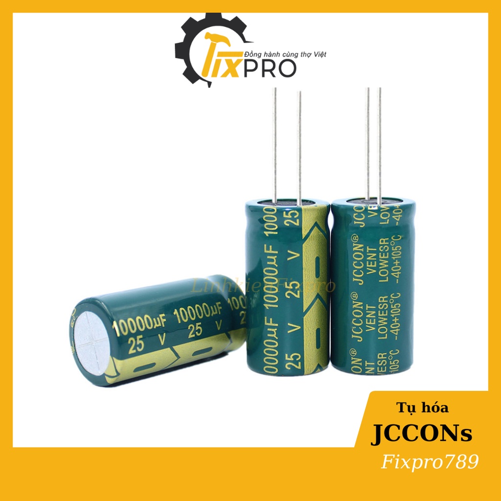 Tụ hóa 25V 10000uF 18x35mm chính hãng JCCONs tần số cao
