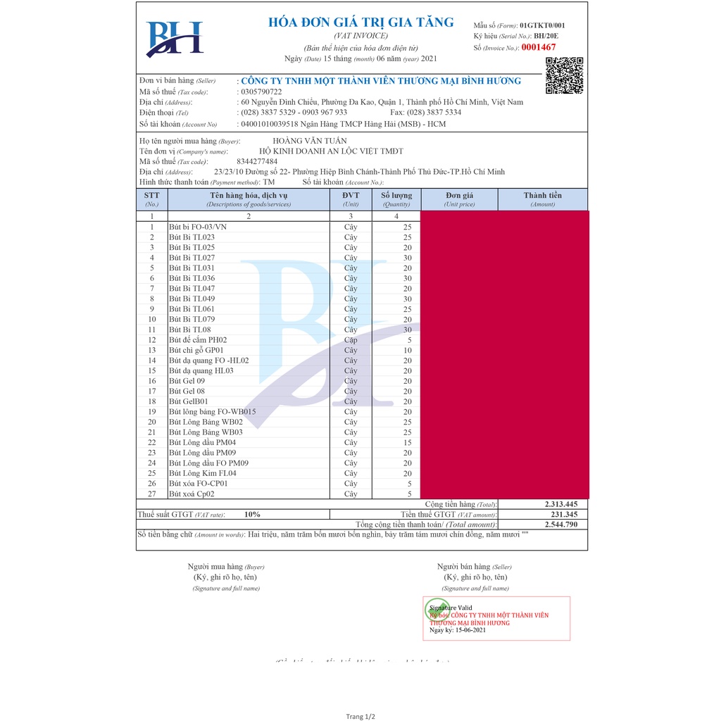 Bút lông dầu 2 đầu nhỏ Thiên Long PM-04