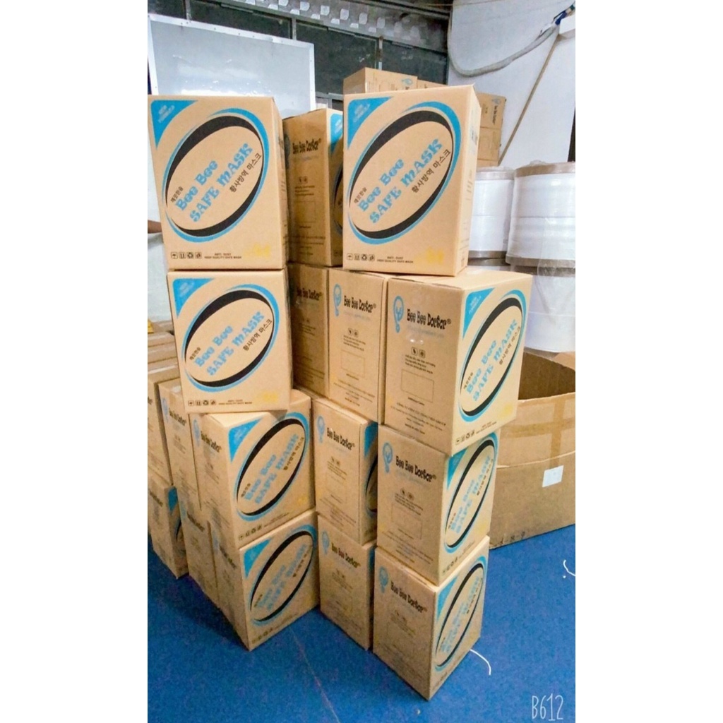 Sỉ 1 Thùng 300c Khẩu Trang KF94 4D Bee Bee DocTor 4 Lớp Cao Cấp Tiêu chuẩn Xuất Hàn Quốc