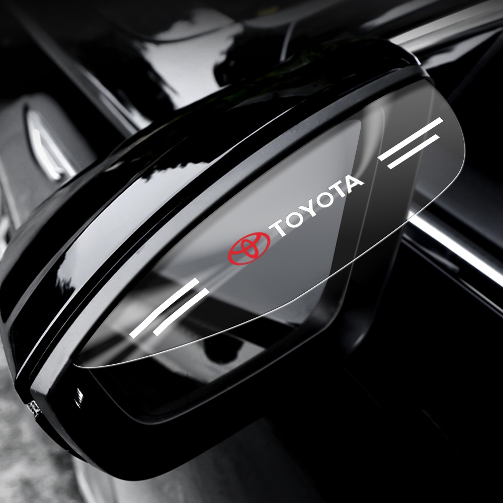 Set 2 Ốp Gương Chiếu Hậu Chống Nước Mưa Cho Xe Hơi Toyota Avanza Rush Kijiang Innova Calya Razie Yaris Cross