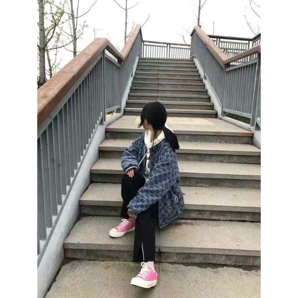 Áo Bomber chất dạ trần bông ấm Unisex