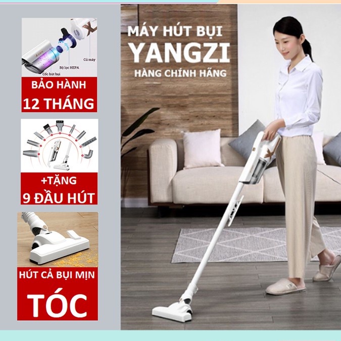 Máy hút bụi cầm tay YANGZI lực hút khoẻ và vô cùng tiện lợi