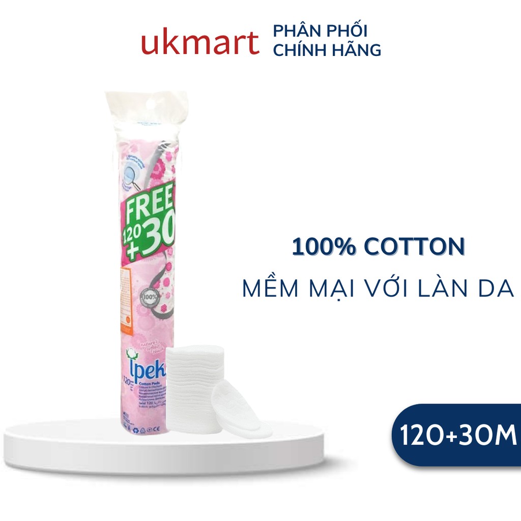 Bông Tẩy Trang IPEK Thổ Nhĩ Kỳ Mềm Mịn 100% Cotton