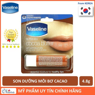 Son Dưỡng Môi Bơ Cacao Vaseline (Cocoa Butter) 4.8g
