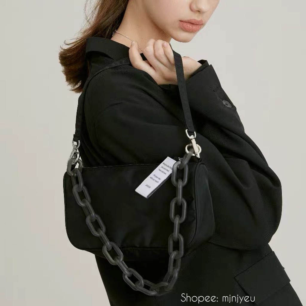[ĐƯỜNG MAY ĐẸP][HOBO BLACKP|NK JENNIE] Túi kẹp nách JENNIE phối dây xích chất cao cấp siêu trend 2020 | BigBuy360 - bigbuy360.vn