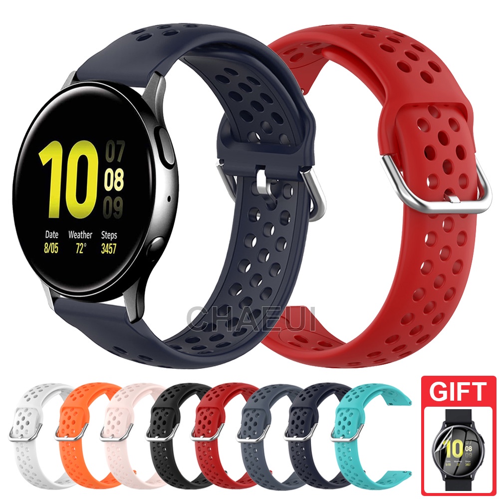Dây Đeo Silicone Thay Thế Cho Đồng Hồ Thông Minh Samsung Galaxy Watch Active 2 40mm 44mm