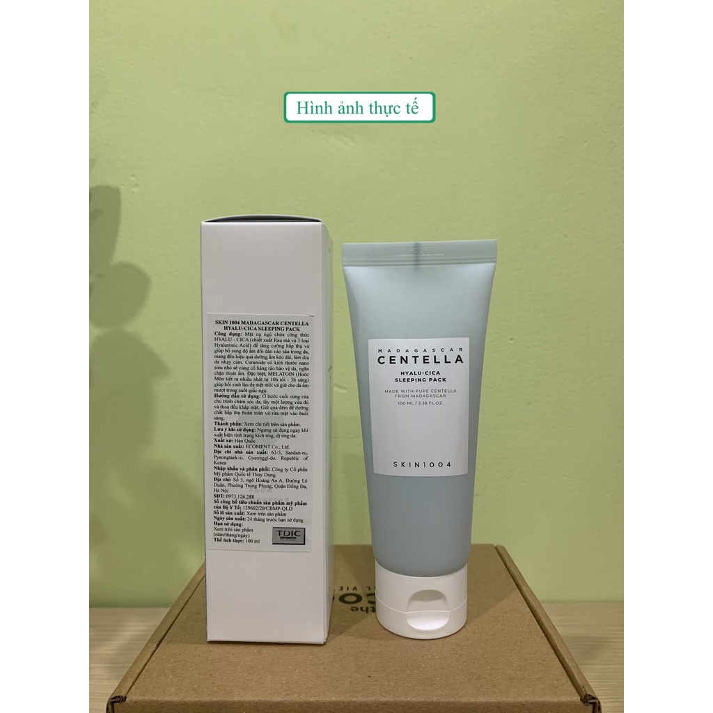 Mặt nạ ngủ Skin1004 Madagascar Centella Hyalu-cica Sleeping Pack 100ml