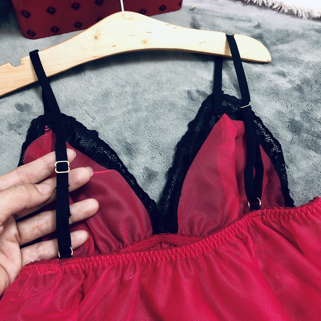 Đồ ngủ nữ lưới sexy Bigsize