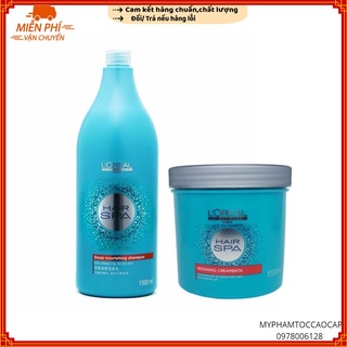 (L'oreal-chính hãng) Combo Dầu gội hấp suôn mượt Hair Spa Deep Nourishing L'oréal