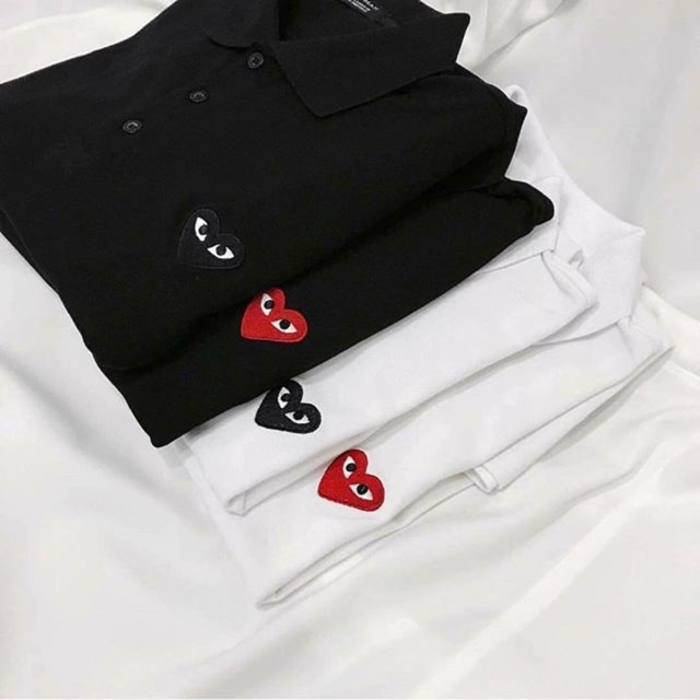 ÁO THUN POLO THÊU TIM