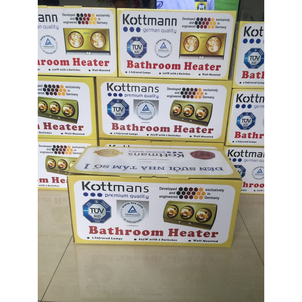 Đèn Sưởi Nhà Tắm 3 Bóng Sưởi Ấm Nhanh Tiết Kiệm Điện Năng, Đèn Sưởi Nhà Tắm Chống Lóa Chính Hãng Bảo Hành 12 Tháng