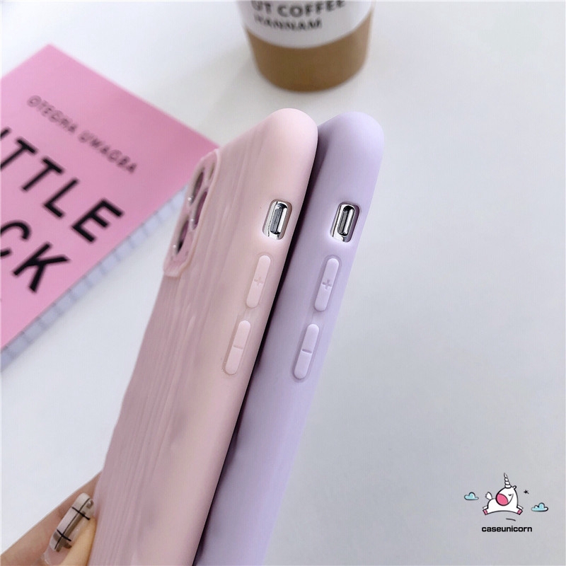 Ốp điện thoại mềm màu kẹo trơn kiểu sọc cho iPhone 11 Pro Max 6s 6 7 8 Plus X XR XS MAX | BigBuy360 - bigbuy360.vn