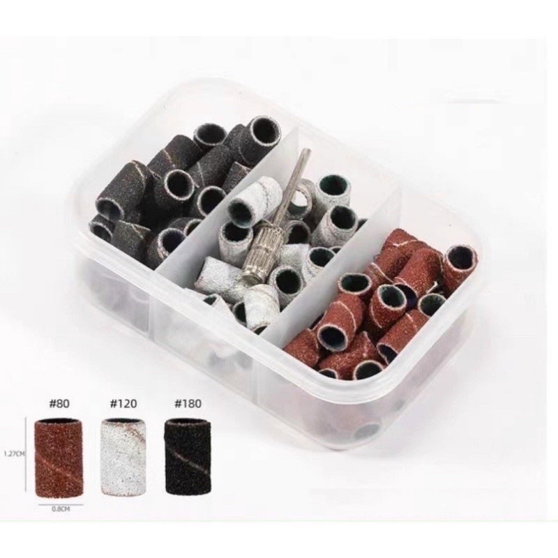 Đầu Mài Nhám Mịn Hộp Giấy Nhám Máy Mài Móng Nail [ Tặng Đầu Mài ] manh219