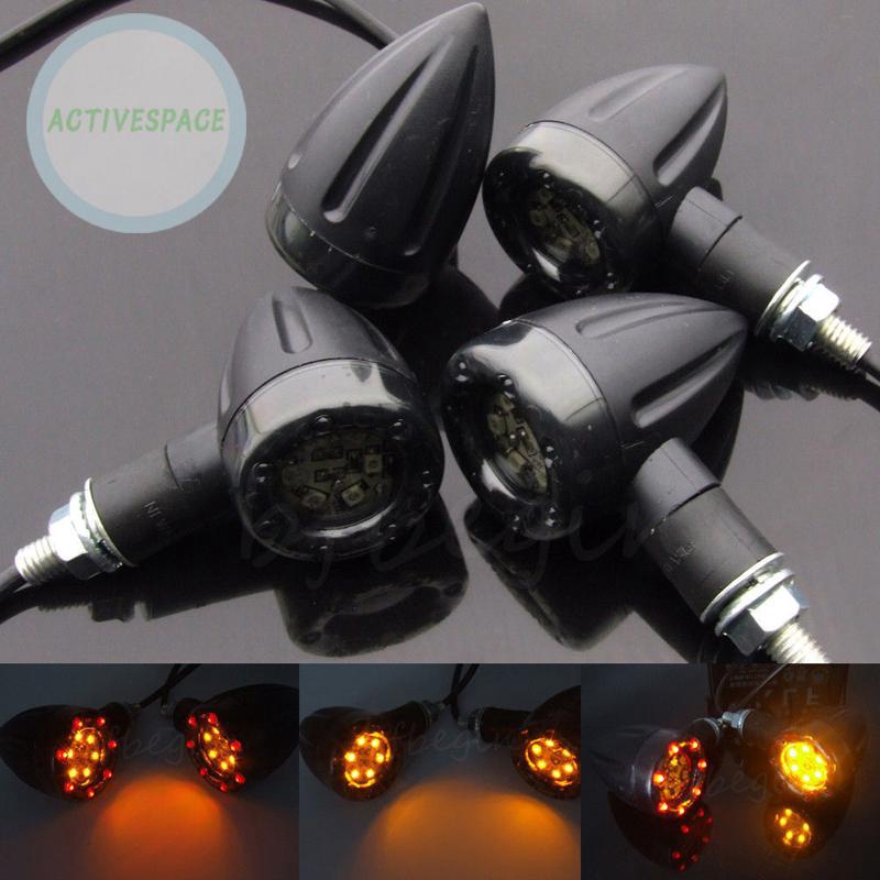 Set 4 đèn LED báo tín hiệu rẽ trái phải chuyên cho moto Harley honda yamaha | BigBuy360 - bigbuy360.vn