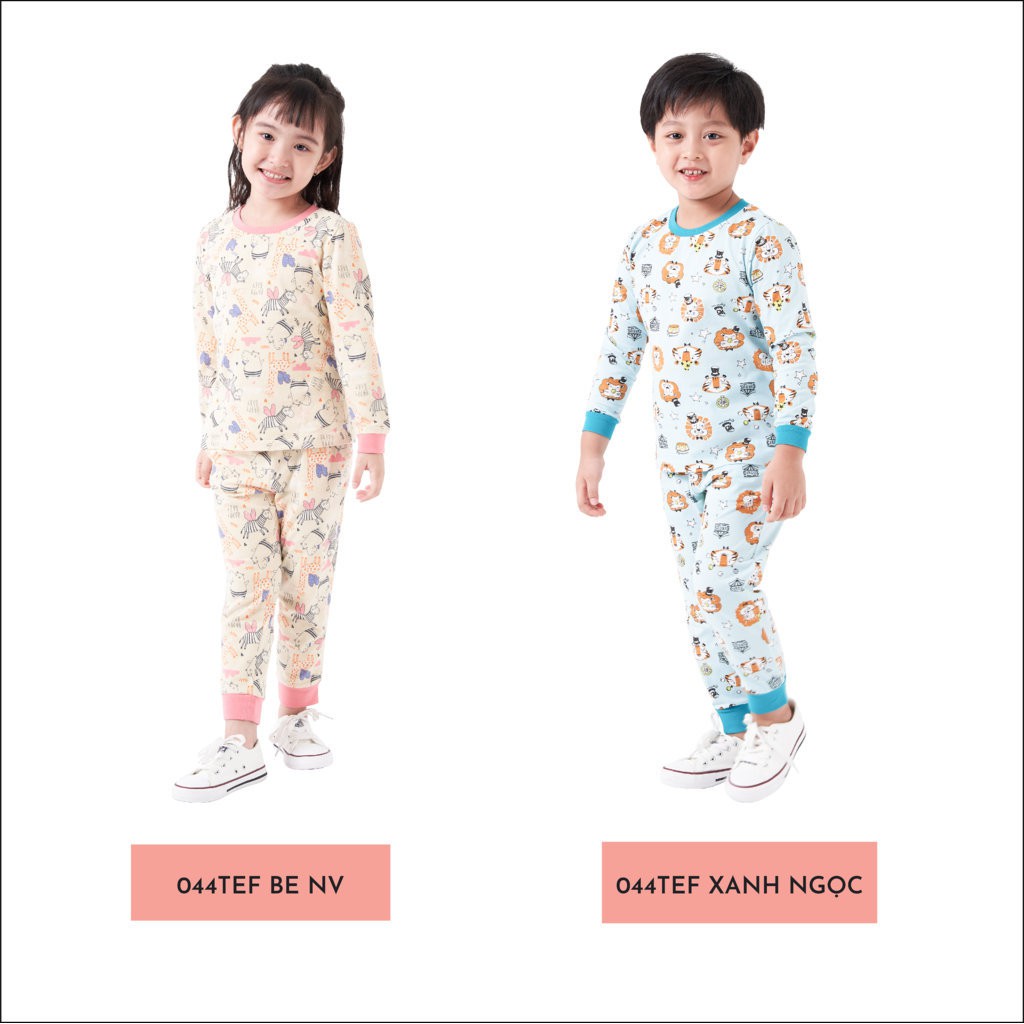 Bộ Quần Áo Dài Tay Cho Bé Trai Và Bé Gái  K's Closet E044TEF TM