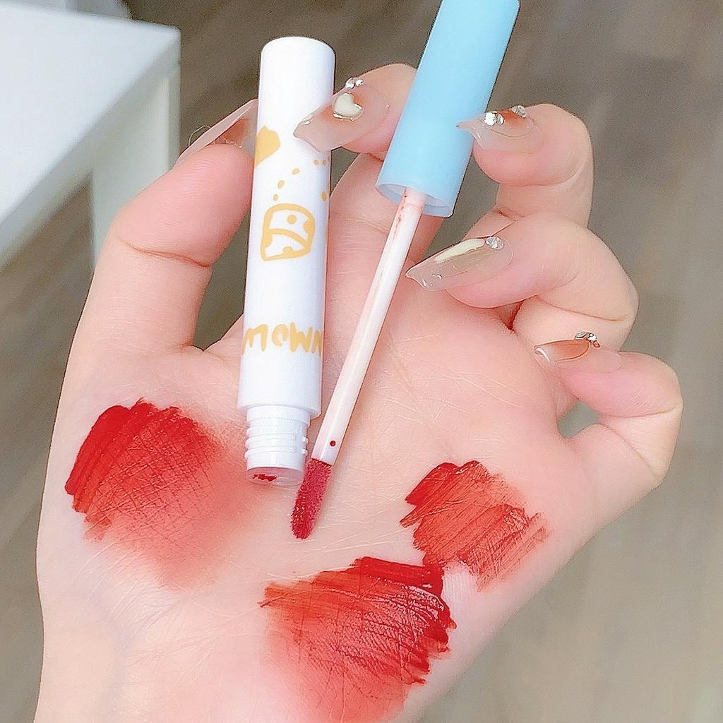 [Hàng Mới Về]DANMOLU Bộ 3 Mỹ Phẩm Trang Điểm Kèm Túi Đựng Dùng Làm Quà Tặng Độc Đáo Son Môi / Phấn Mắt / Phấn Nền Chất Lượng Cao