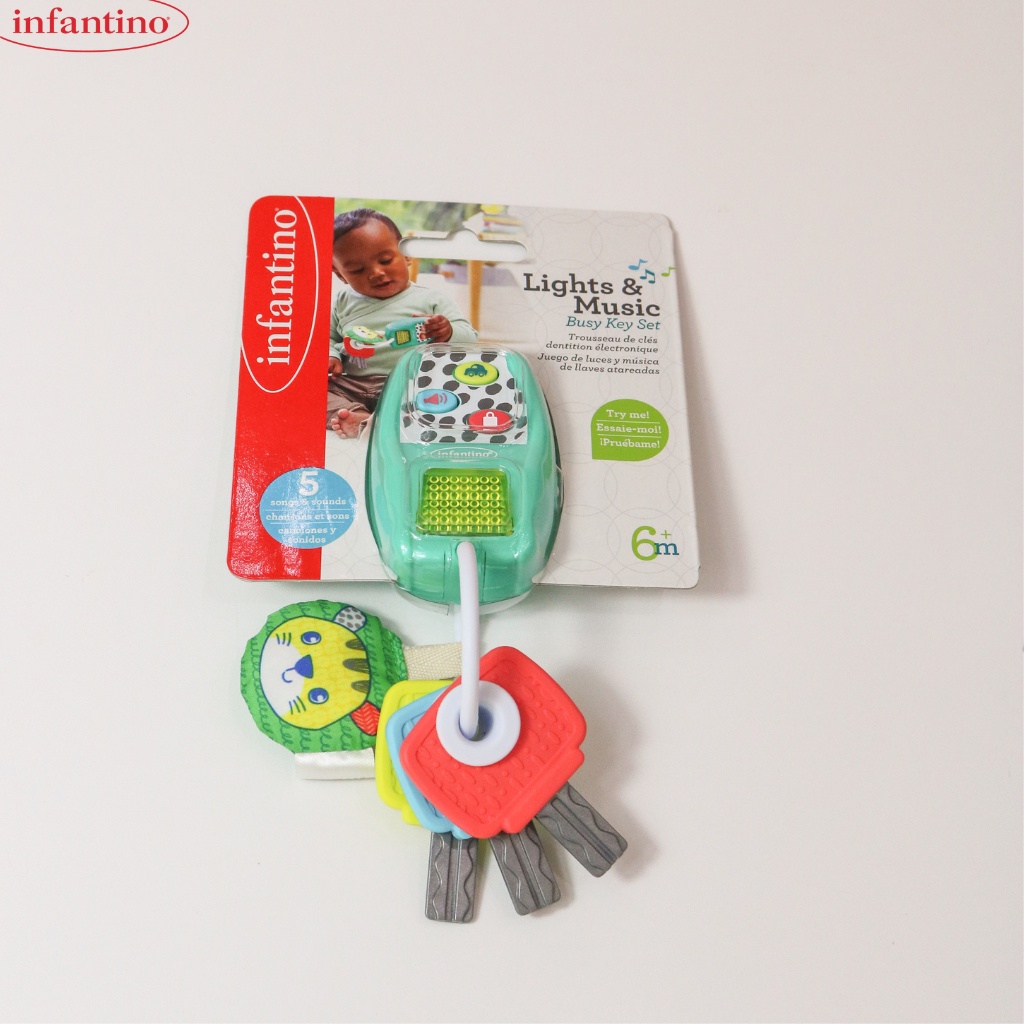 Chìa Khóa Đồ Chơi Có Nhạc Và Đèn Infantino - Lights &amp; Music Busy Key Set