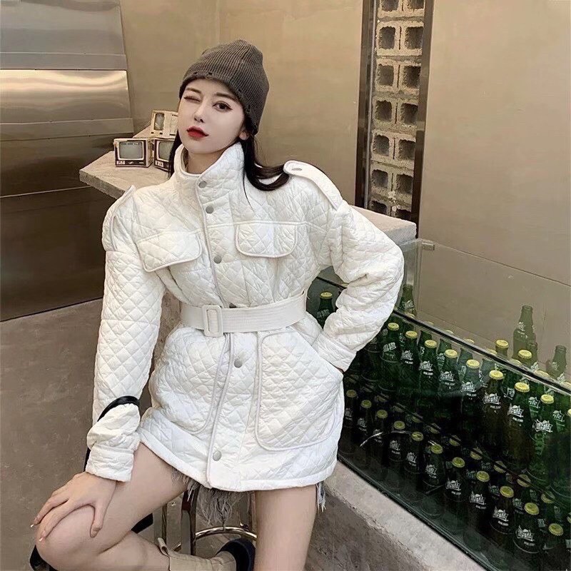 Áo phao trần trám kèm đai L1