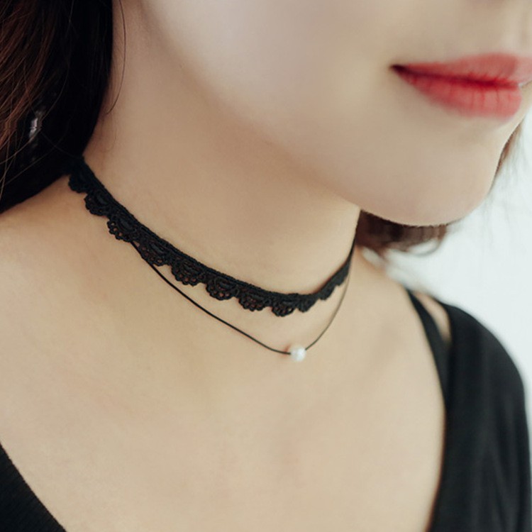 Chocker ren phong cách Hàn mẫu mới - DC73 giá siêu rẻ