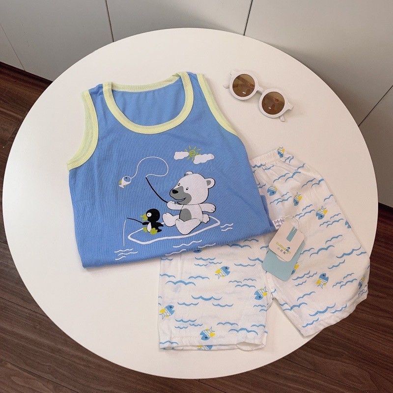 Freeship 50k_Bộ Ba Lỗ Cotton Quảng Châu Cho Bé