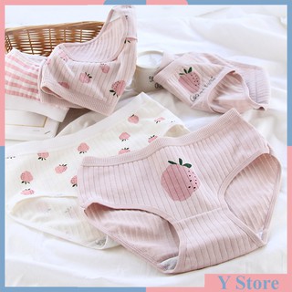 Quần lót cotton co dãn 4 chiều dâu cute 671