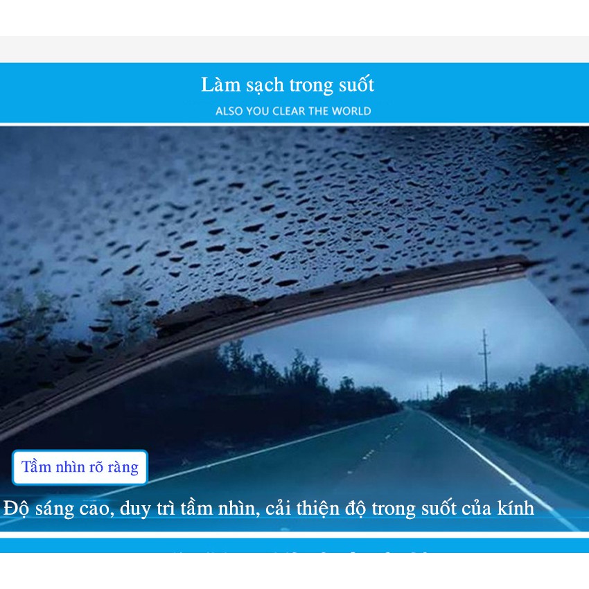VIÊN SỦI RỬA KÍNH XE Ô TÔ SIÊU SẠCH- 1 VIÊN ĐƯỢC 4 LÍT NƯỚC