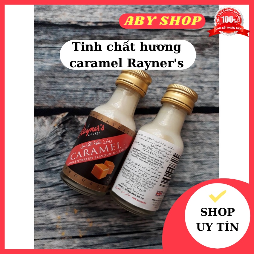 Tinh chất hương Caramel Rayner's ⚡ SIÊU HOT ⚡ tinh chất tạo hương thơm đặc trưng cho các loại bánh