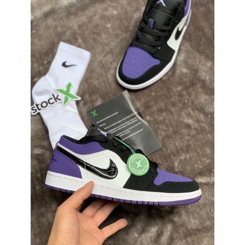 Giày JD THẤP tím đen