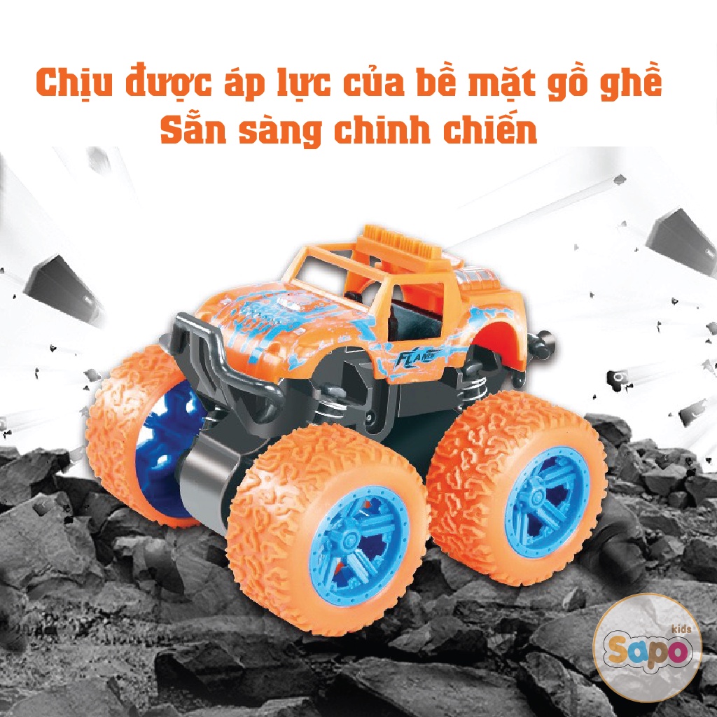 Ô tô đồ chơi địa hình,xe ô tô chạy đà quán tính nhiều màu sắc SAPOKIDS