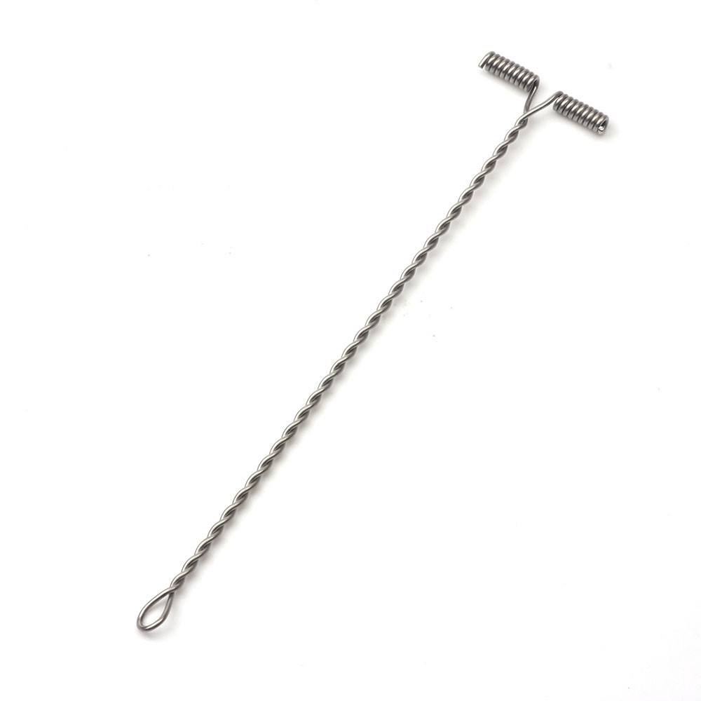 Set 10 Dây Móc Câu Cá Hình Chữ T Bằng Thép Không Gỉ 6/8/10/12cm