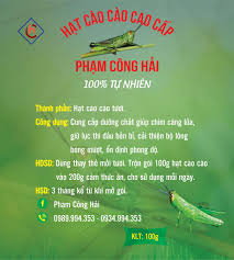 Hạt Cào Cào Phạm Công Hải 100gr - Rất Tốt Cho Chim Thay Lông, Nhanh Đạt Lửa