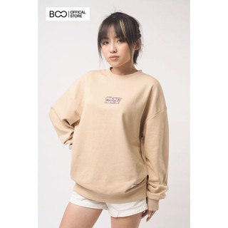 Áo Nỉ Không Mũ BOO nữ in logo Mickey pattern sau lưng