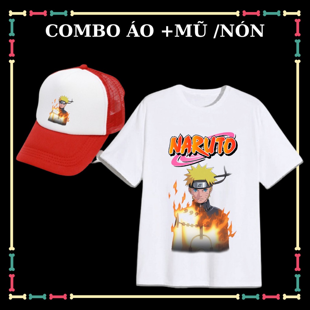 Combo Áo thun bé trai xịn xò mẫu Naruto siêu ngầu tay ngắn đủ size áo