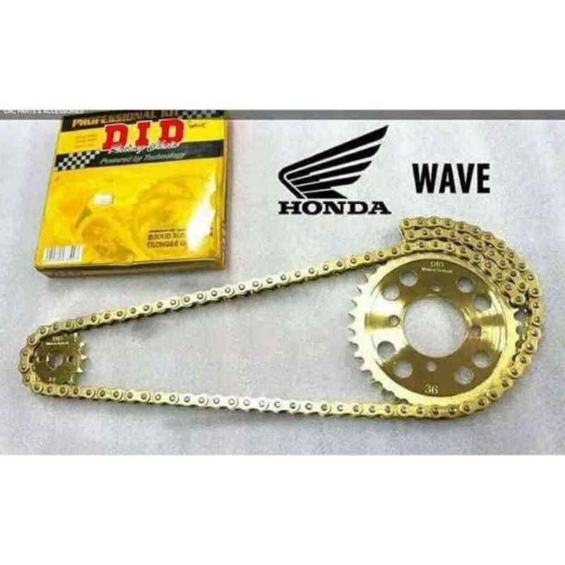 NHÔNG SÊN DĨA DID VÀNG HONDA WAVE 110 FUTURE 125 DREAM RSX FI