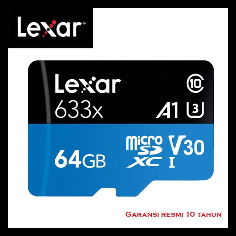 Bộ Chuyển Đổi Lexar Microsd 64gb 633x Sang 95mb / S Code 694 Chất Lượng Cao