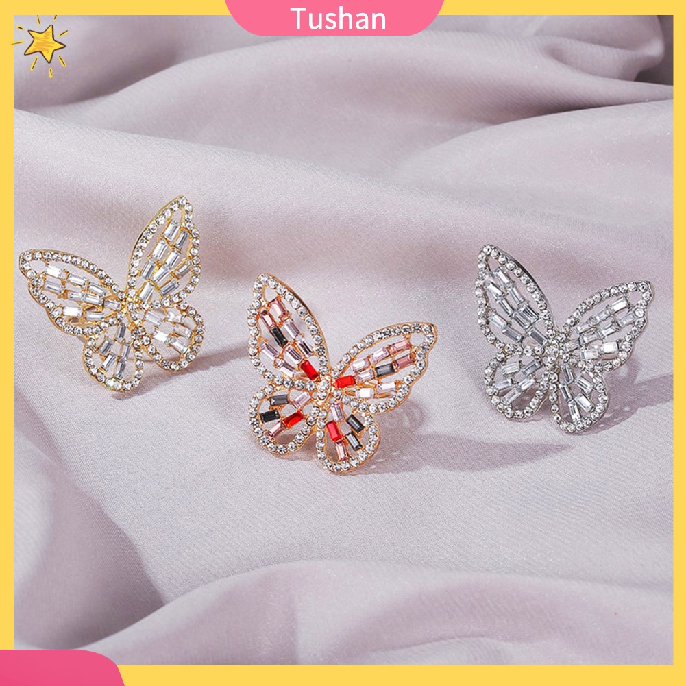 Nhẫn Hình Bướm Đính Đá Sang Trọng