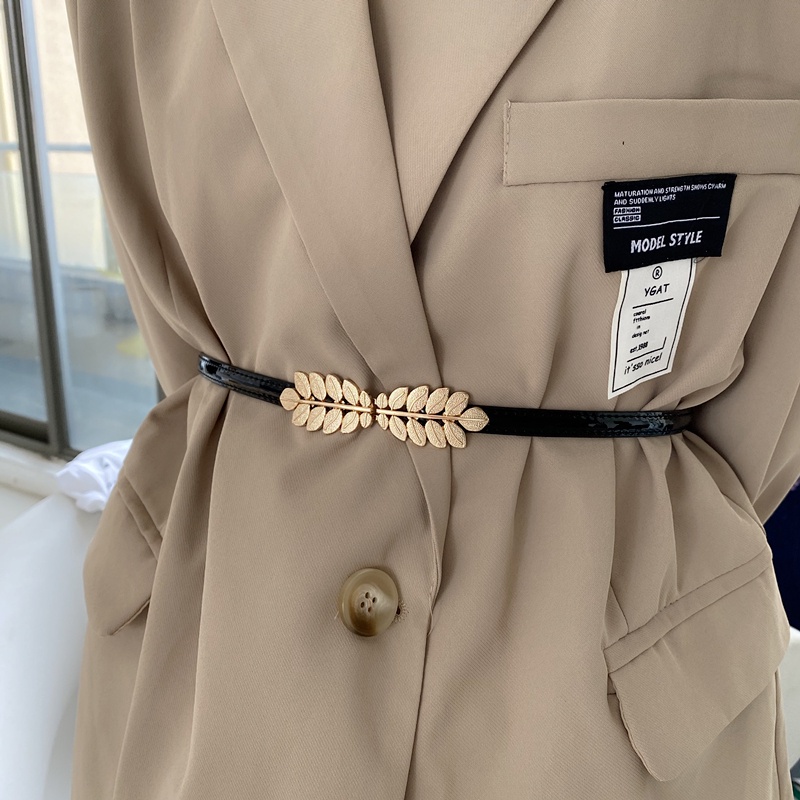 Thắt Lưng Mỏng Ôm Eo Họa Tiết Lá Thời Trang Hàn Quốc 19584